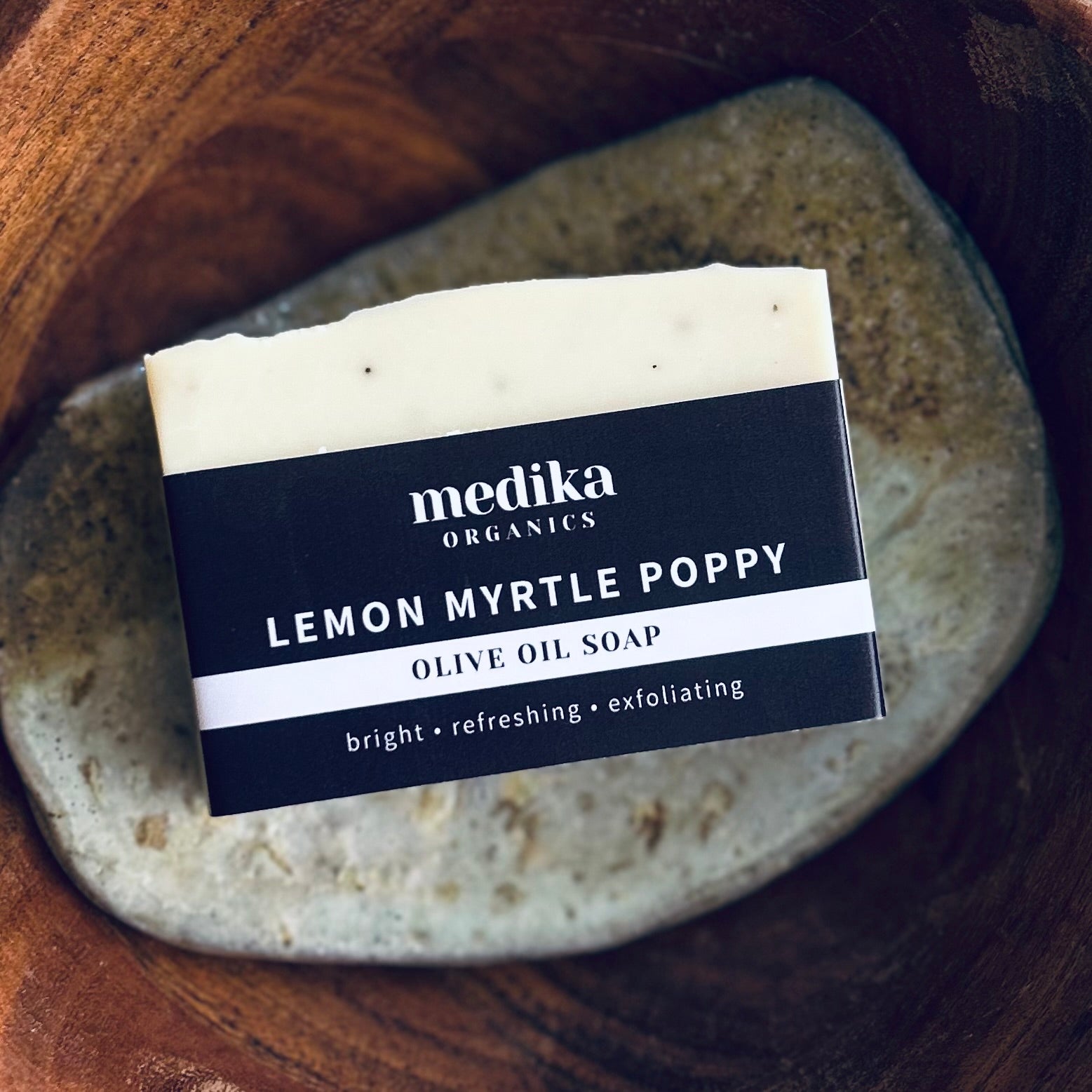 Lemon Myrtle Poppy - Olive Oil Soap 130g