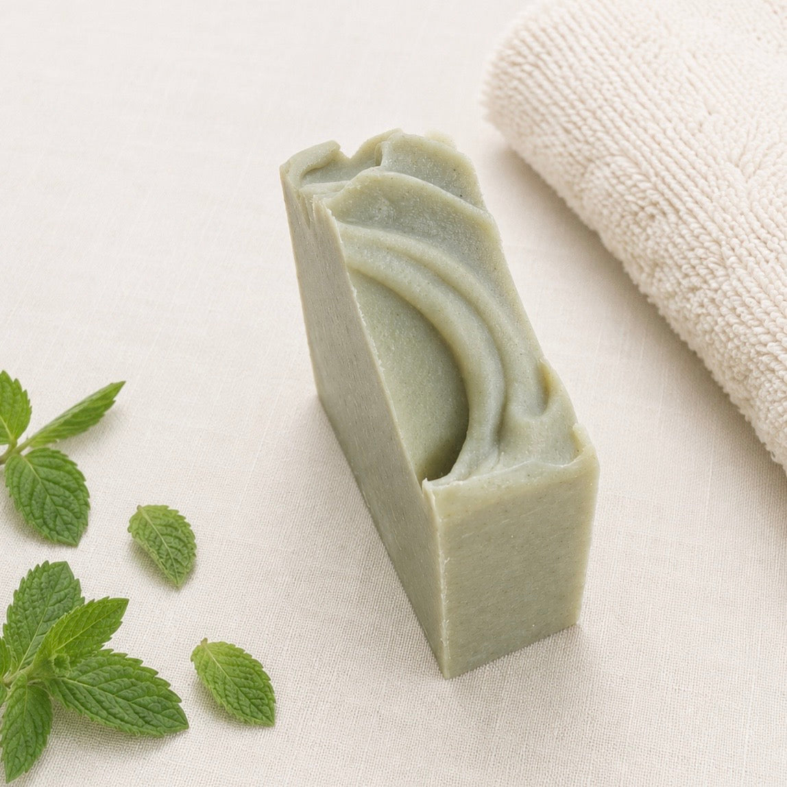 Wild Mint Soap Bar | Natural Olive Oil Soap