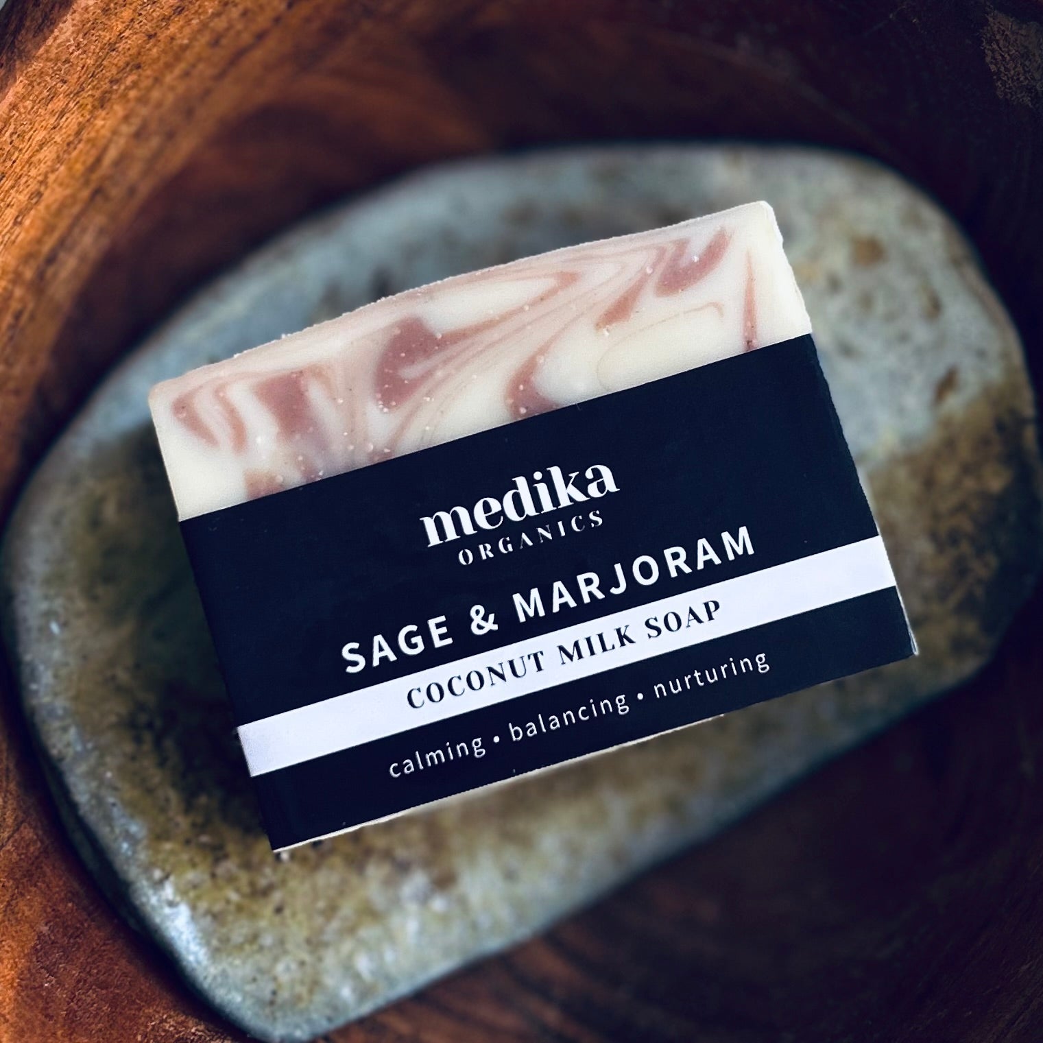 Sage & Marjoram - Ochre & Olive Oil Soap