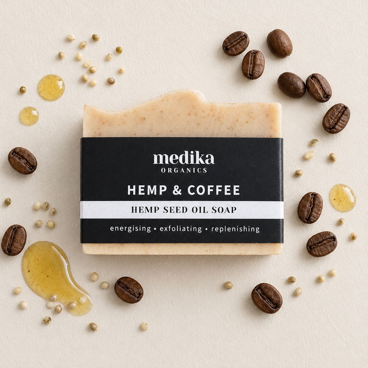 Hemp & Coffee Soap | Hemp Oil Soap Bar