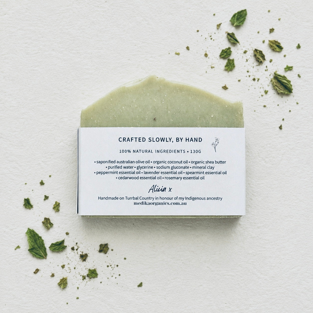 Wild Mint Soap Bar | Natural Olive Oil Soap