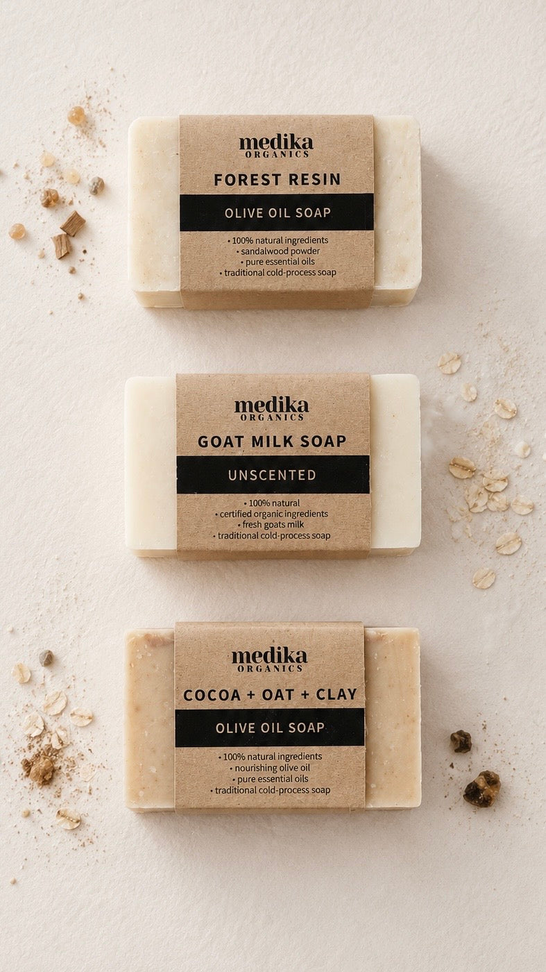 Cocoa + Oat + Clay Soap - Olive Oil Bar 130g - WINTER RELEASE❄️
