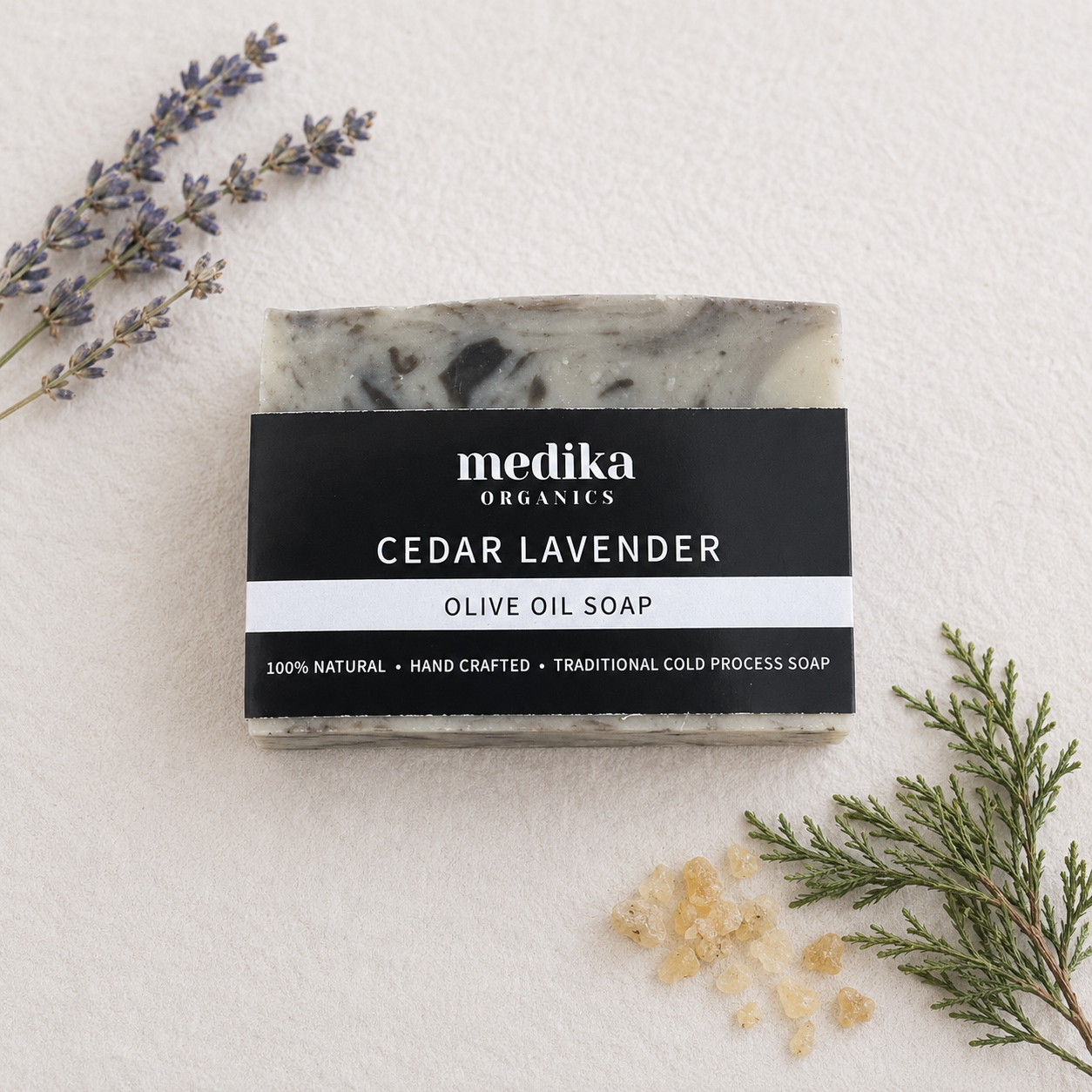 Cedar Lavender Soap - Olive Oil Bar 130g