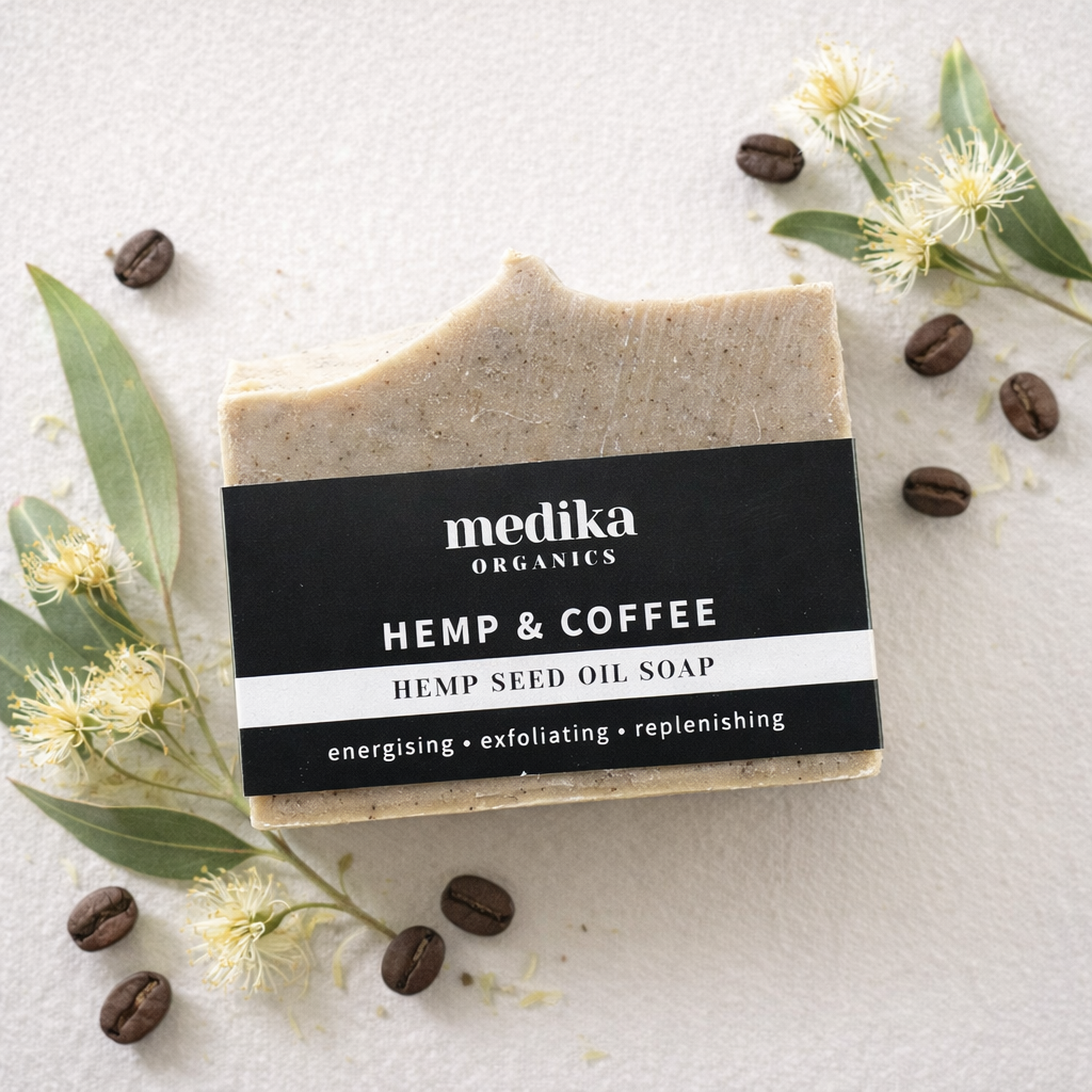Hemp & Coffee Soap - Hemp Seed Oil Bar 130g