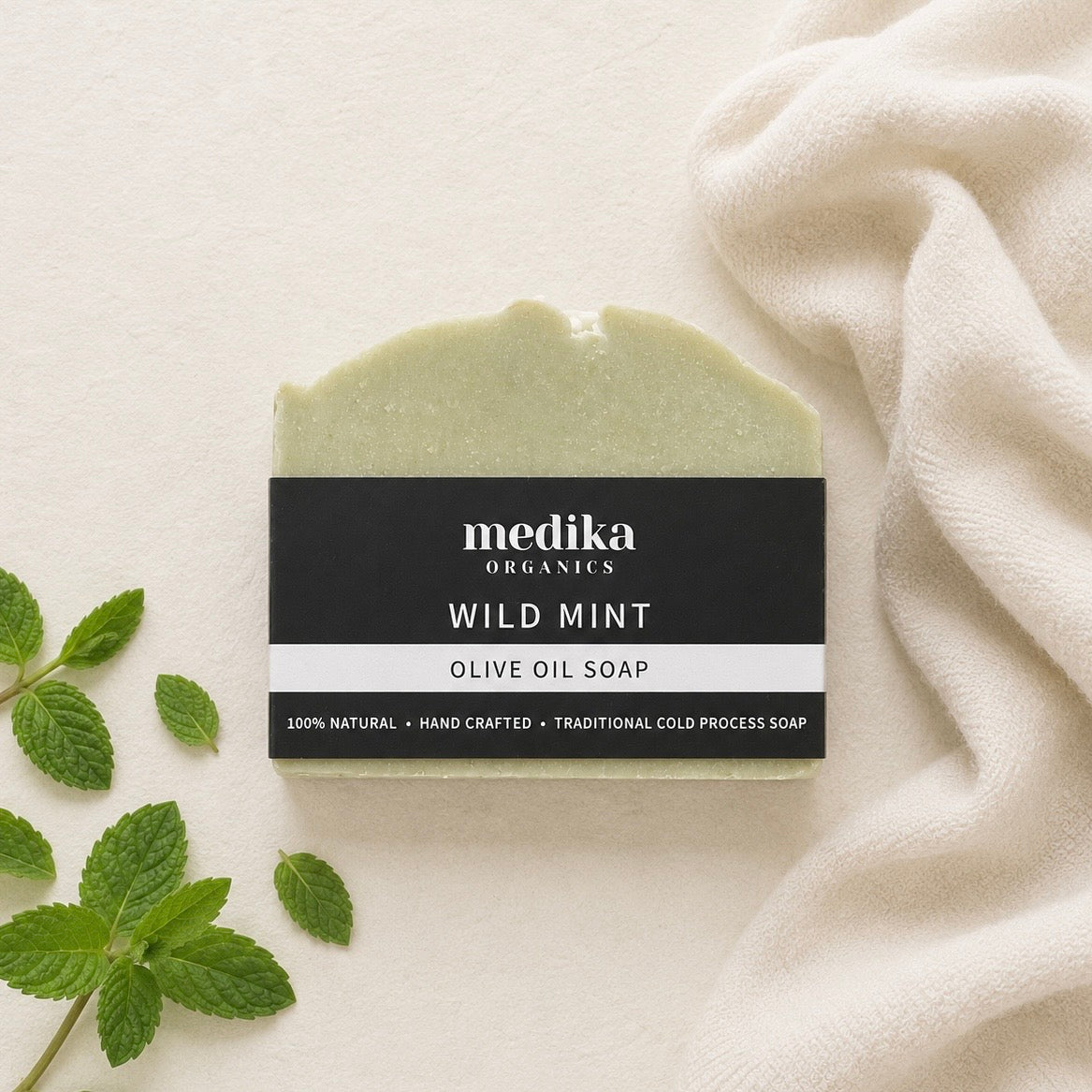 Wild Mint Soap Bar | Natural Olive Oil Soap
