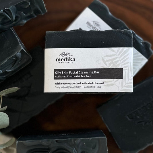 Oily Skin Facial Cleansing Bar | Activated Charcoal & Tea Tree