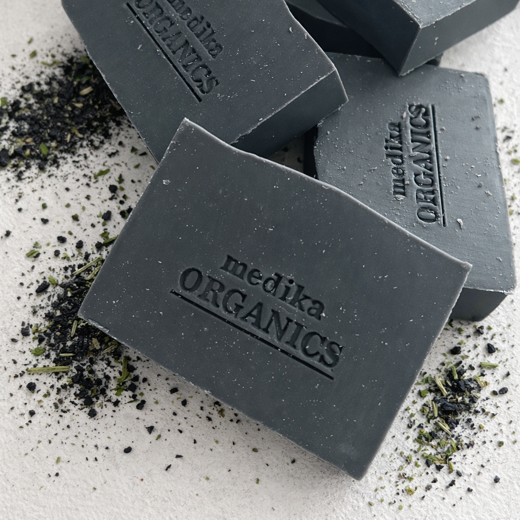 Calm & Clear Detox Soap - Charcoal & Tea Tree - Olive Oil Bar 130g