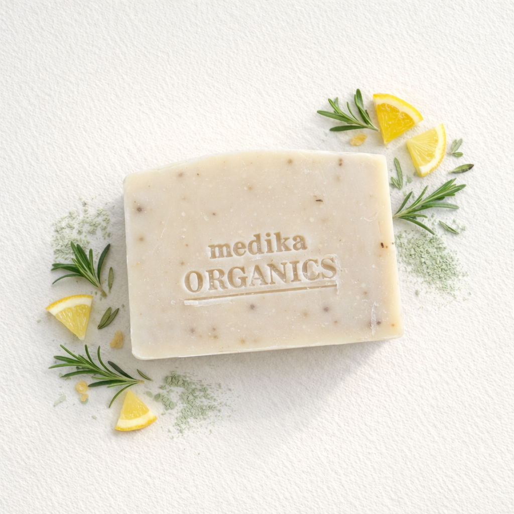 Rosemary Lemon & Clay Soap - Olive Oil Bar 130g