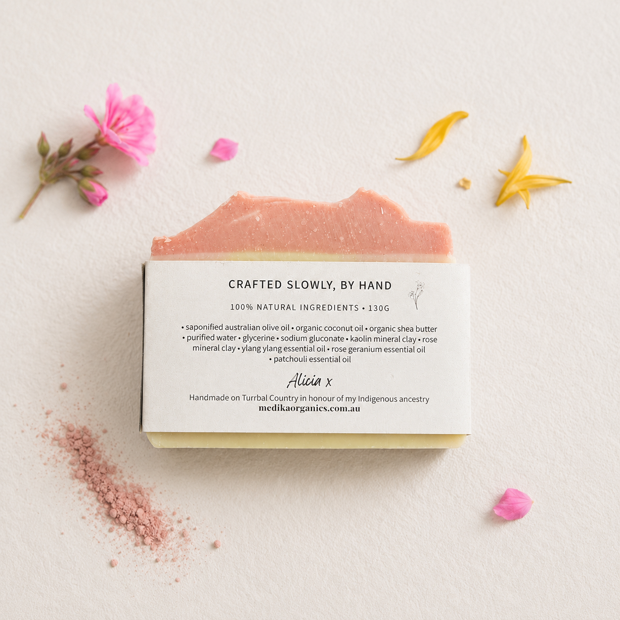 Ylang Ylang & Rose Soap | Olive Oil Soap Bar