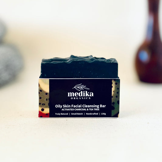 Oily Skin Cleansing Bar with Activated Charcoal & Tea Tree