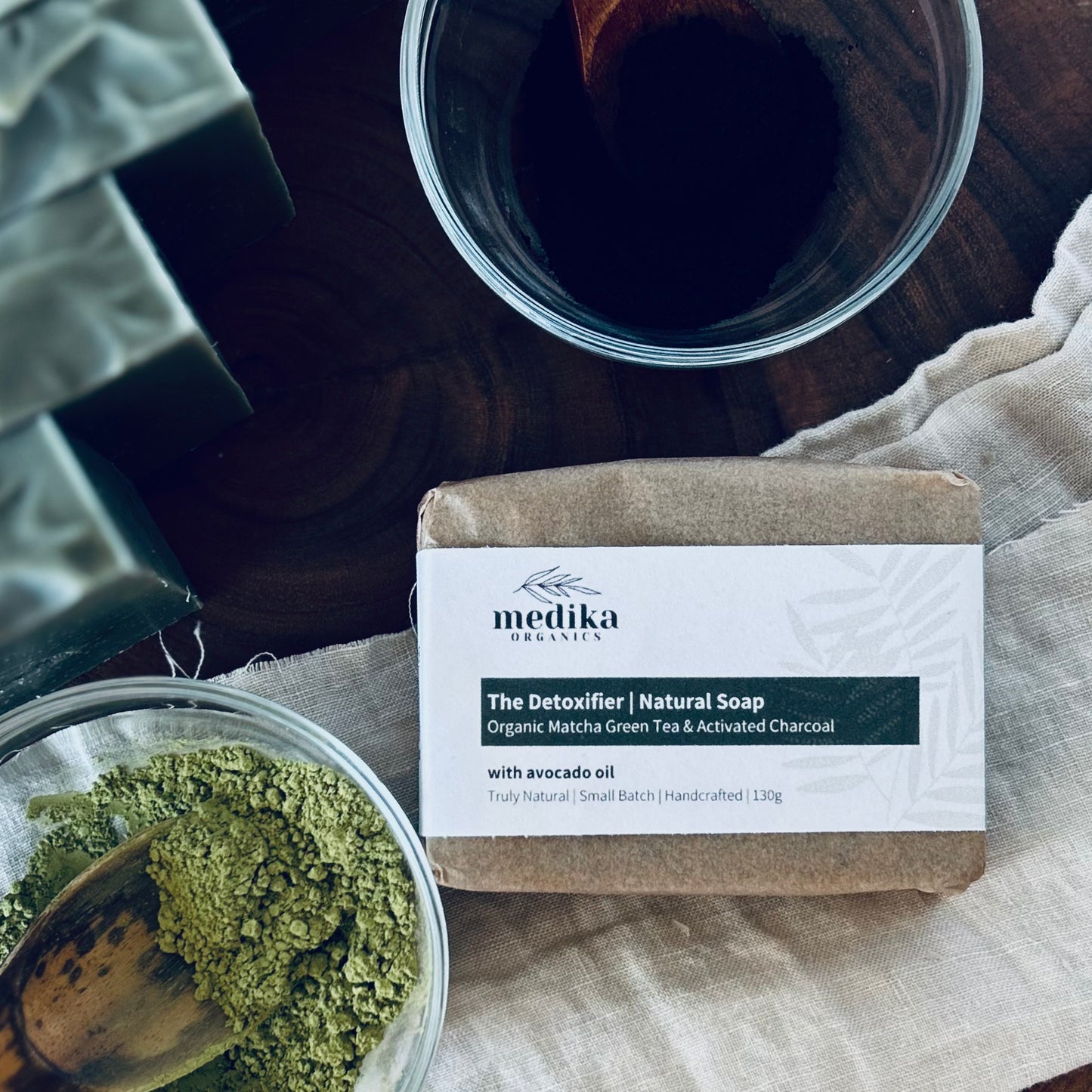 The Detoxifier| Natural Soap | Organic Matcha Green Tea & Activated Charcoal