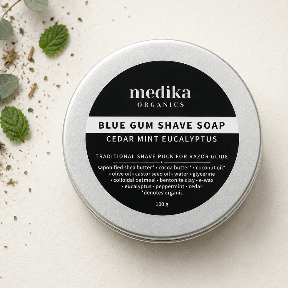 Blue Gum Shave Soap Puck