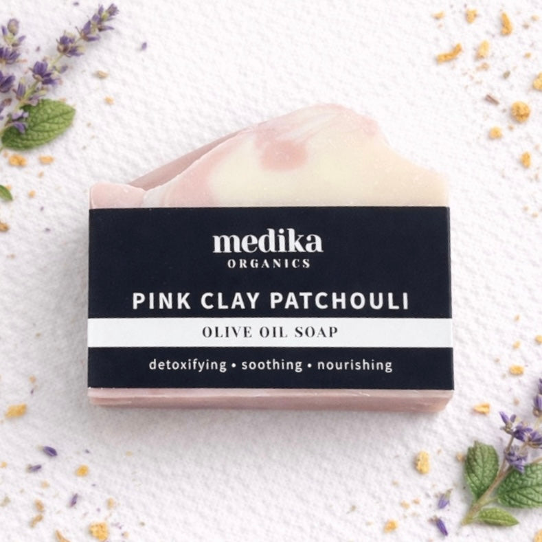 Pink Clay Patchouli Soap Bar | Natural Earthy Soap