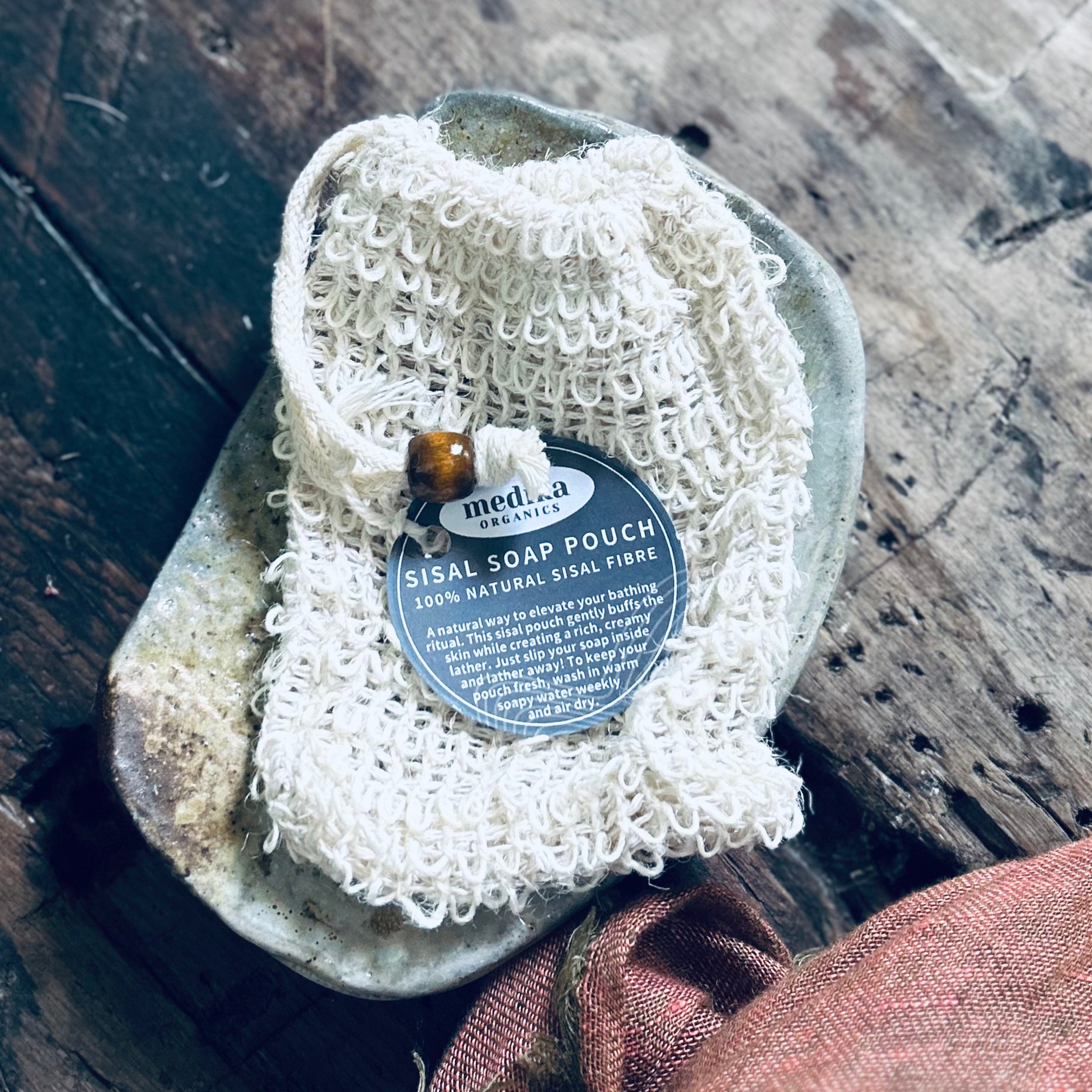 Sisal Soap Pouch