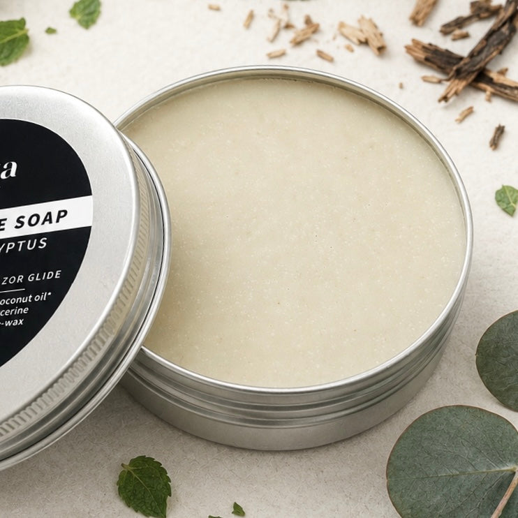 Blue Gum Shave Soap Puck