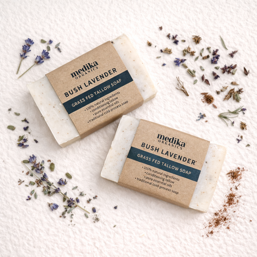 Bush Lavender Soap - Tallow Bar 130g
