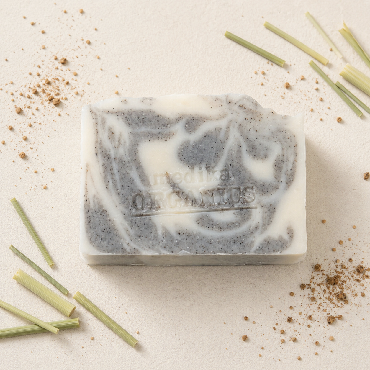 Lemongrass Scrub Soap - Olive Oil Bar 130g