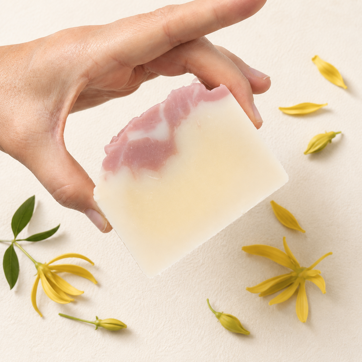 Romantic Floral Soap - Olive Oil Bar 130g