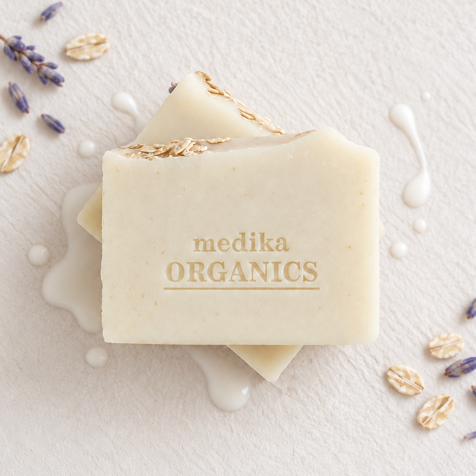 Goat milk soap by Medika Organics 100% natural