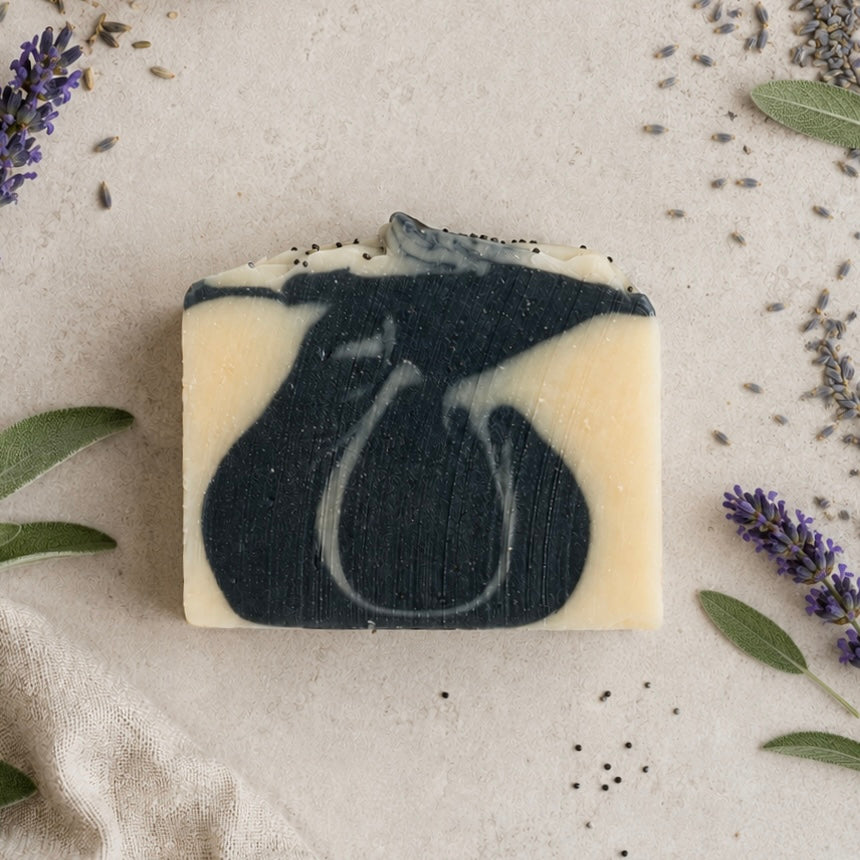 Lavender & Clary Sage Soap Bar | Natural Blue Clay Soap