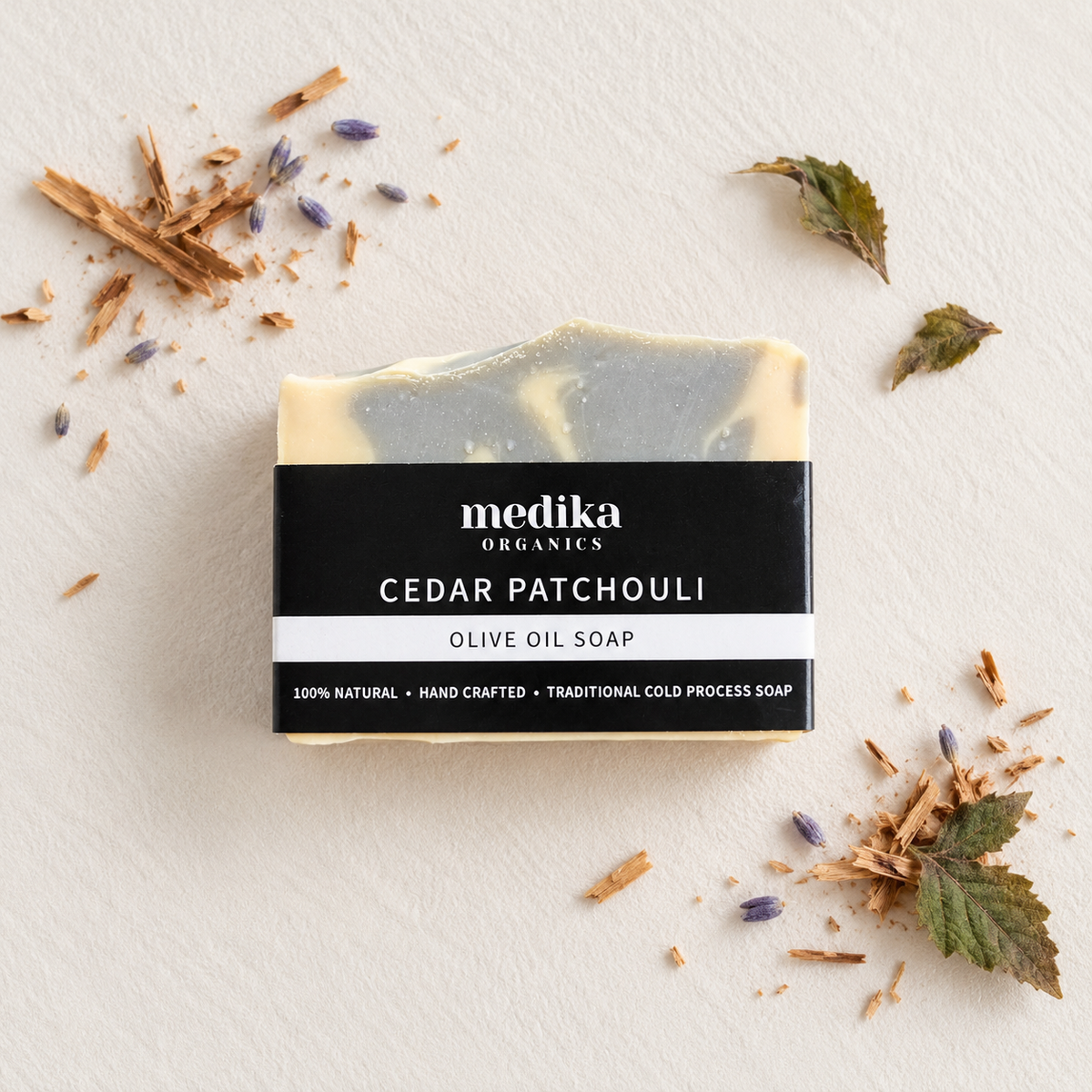 Men's natural cold process soap by Medika Organics