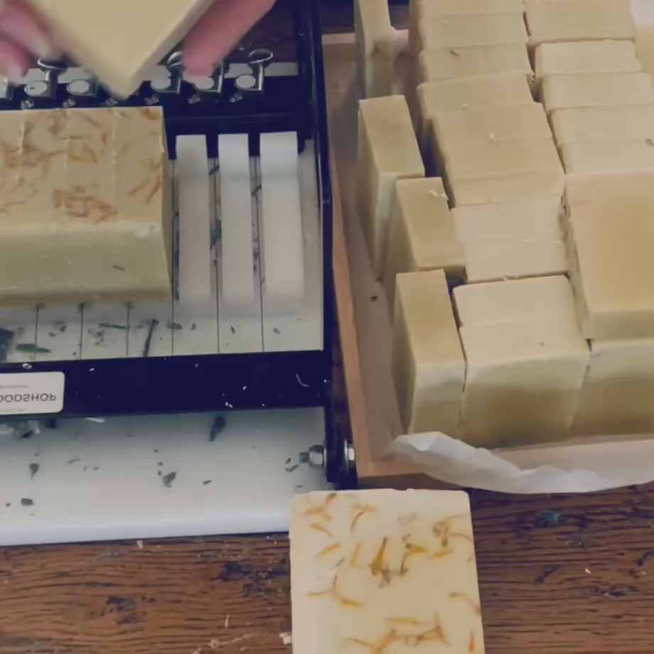 Load video: Calendula Olive Oil Soap 130g