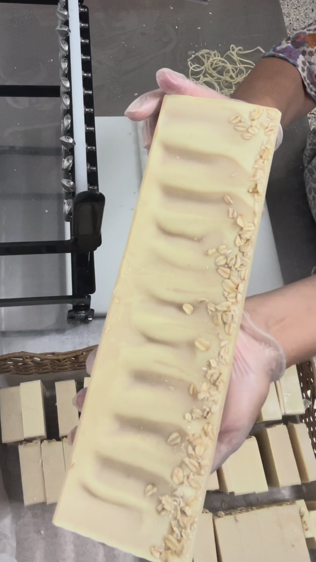 Load video: Milky Lavender Goat Milk Soap 130g