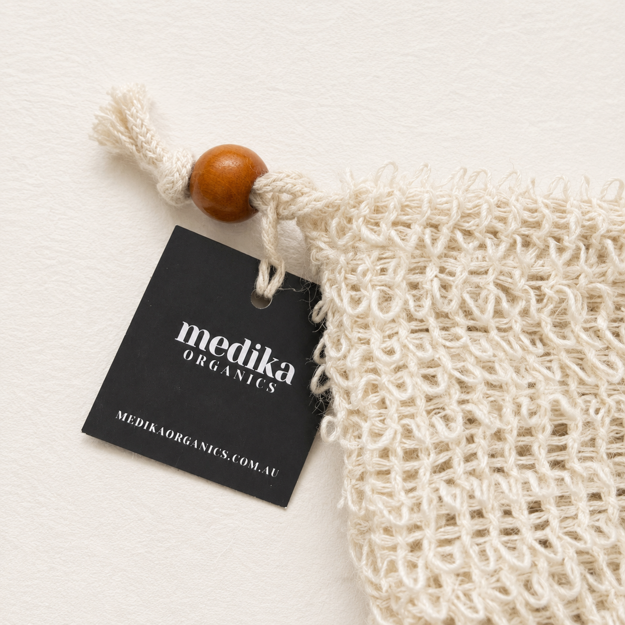 Sisal Soap Bag with drawstring