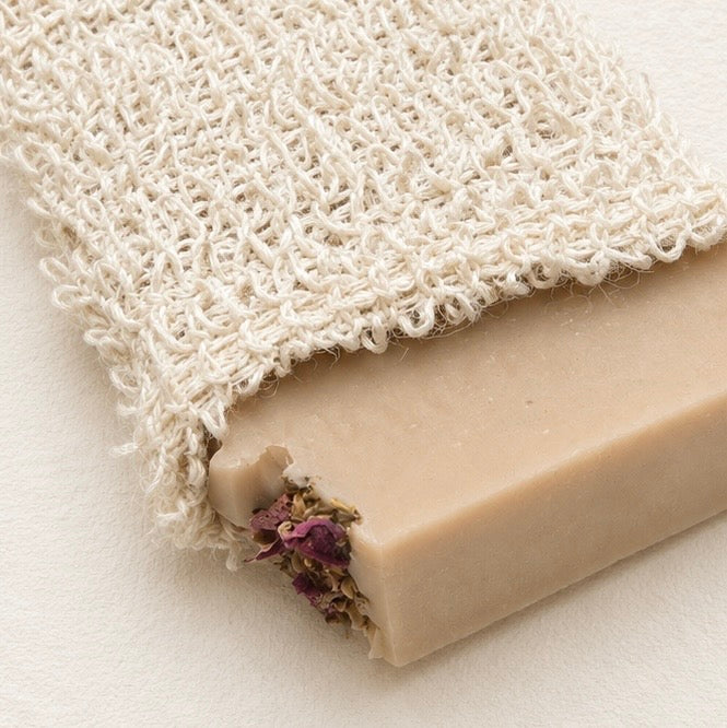 Sisal Soap Bag with drawstring